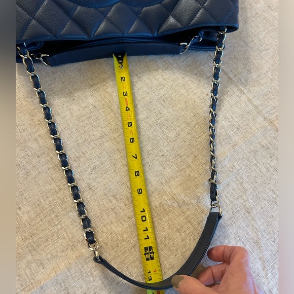 CHANEL Caviar Timeless Zip Around Tote Purse Bag W/Dust Cover, Box, Auth.Card - Picture 14 of 16